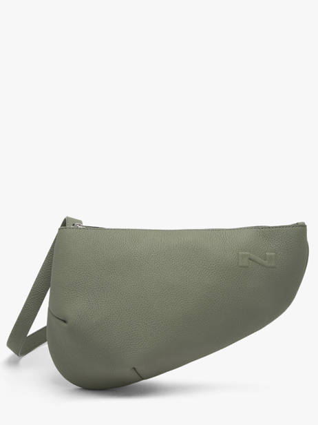 Sac Bandoulière Large City Perle Cuir Nathan baume Vert n city 1