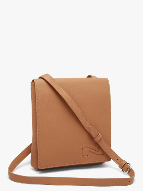 Sac Bandoulière Dinant Cuir Nathan baume Marron n city 3 vue secondaire 1