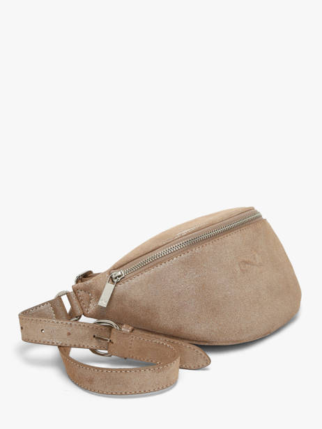 Sac Banane Small Derby Glitter Cuir Nathan baume Beige n city 25GT vue secondaire 1