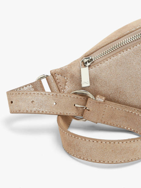 Sac Banane Small Derby Glitter Cuir Nathan baume Beige n city 25GT vue secondaire 2