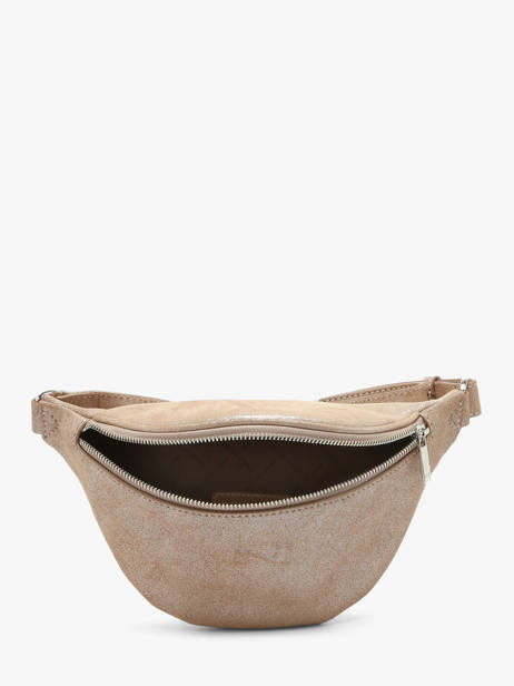 Sac Banane Small Derby Glitter Cuir Nathan baume Beige n city 25GT vue secondaire 3