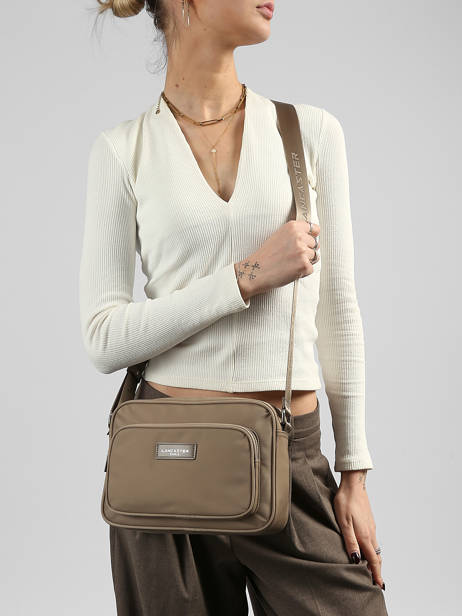 Sac Bandoulière Basic Vita Nylon Lancaster Beige basic vita 77 vue secondaire 1