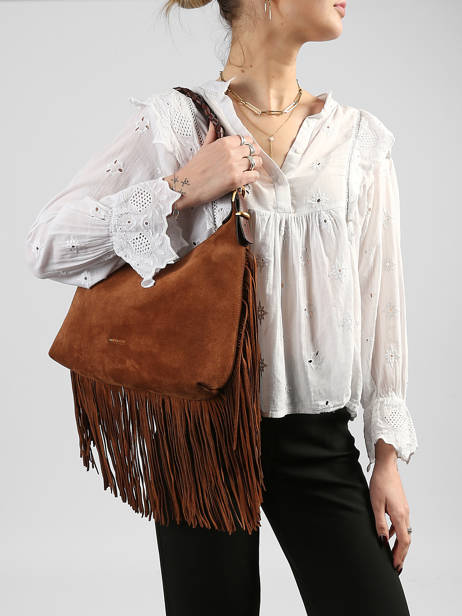 Shoulder Bag Jess Leather Vanessa bruno Brown jess 32V40916 other view 1