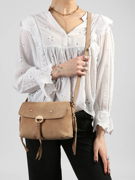 Sac Bandoulière Othilia Cuir Vanessa bruno Beige othilia 55V40907 vue secondaire 1