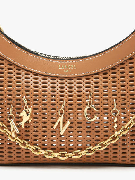 Sac Bandoulière M Croisette Charms Cuir Lancel Marron croisette A14012 vue secondaire 2