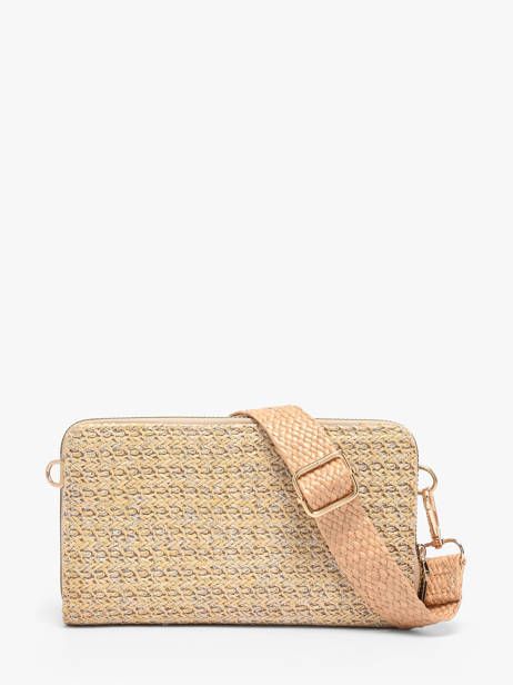 Portefeuille Et Bandoulière Miniprix Beige raphia 1460 vue secondaire 3