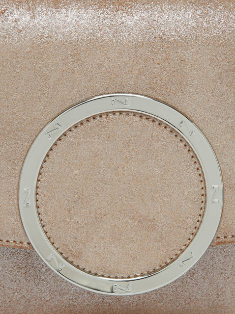 Sac Porté épaule Hiro Glitter Cuir Nathan baume Beige ginkgo 7GT vue secondaire 2