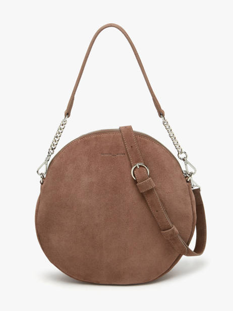 Sac Porté épaule Anna Cuir Daim Nathan baume Marron nathan 9S vue secondaire 4