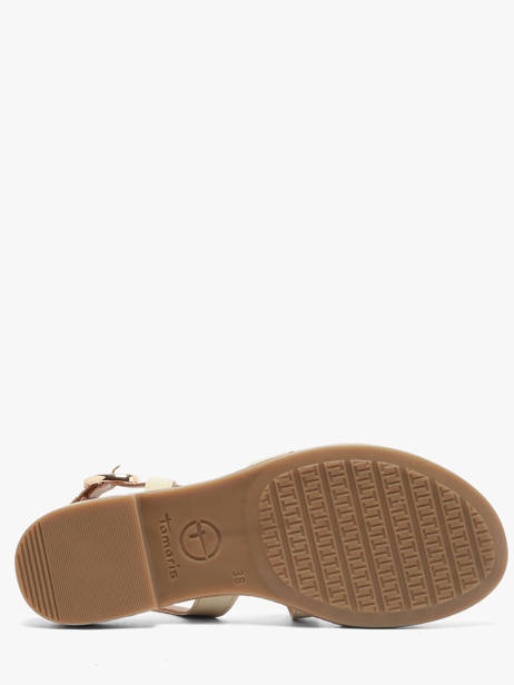 Sandals In Leather Tamaris Beige accessoires 46 other view 4