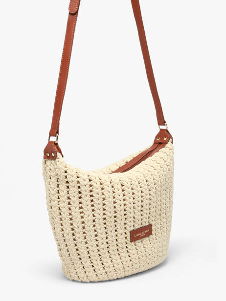 Sac Bandoulière Tresse Coton Lancaster Beige tresse coton 69 vue secondaire 1