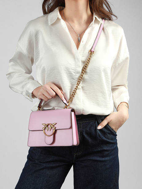 Satchel Love Bag Icon Leather Pinko Pink love bag icon A0F1 other view 1