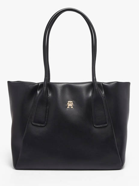 Sac Porté épaule Th Essential Polyester Tommy hilfiger Noir th essential AW18374