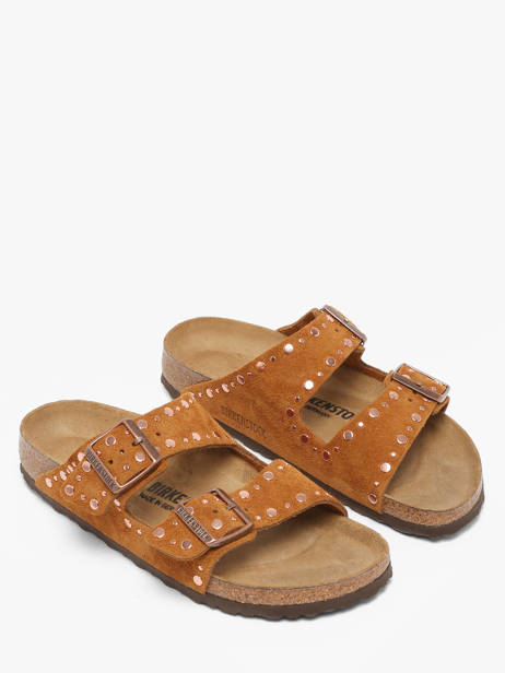 Mules En Cuir Birkenstock Marron women 1031731 vue secondaire 1