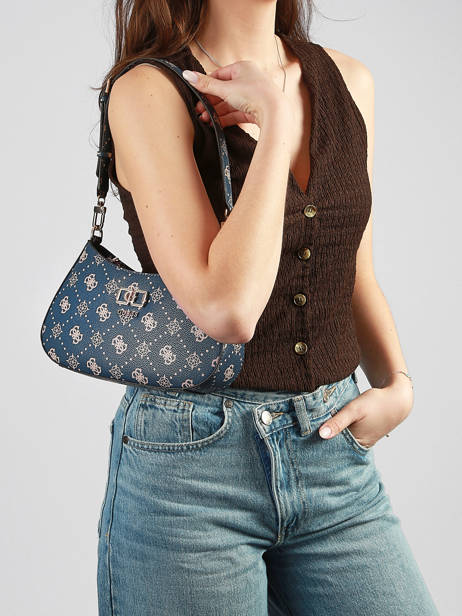 Sac Porté épaule Emelie Logo Polyester Guess Bleu emelie logo GP992818 vue secondaire 1