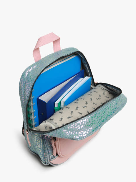 1 Compartment Backpack Cameleon Blue vintage fantasy PBVGSD33 other view 3