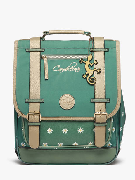 3-compartment Backpack Cameleon Green vintage fantasy PBVGSD39