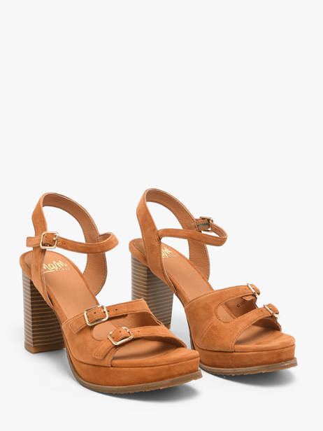 Pumps Jouta In Leather Mam'zelle Orange women CSG1H31 other view 1