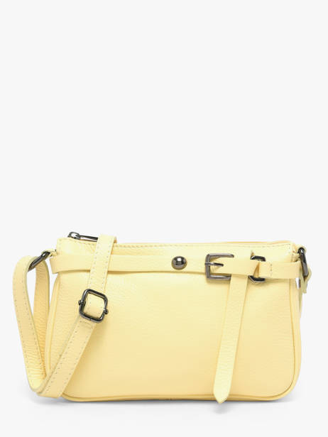 Shoulder Bag Caviar Leather Milano Yellow caviar G1421N