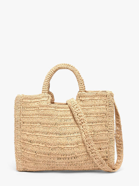 Satchel Cabas Raphia Raphia Vanessa bruno Beige cabas raphia 24V40884 other view 4