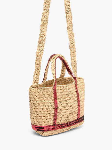 Crossbody Bag Baby Cabas Raffia Sequins Vanessa bruno Beige cabas raphia 64V40410 other view 1