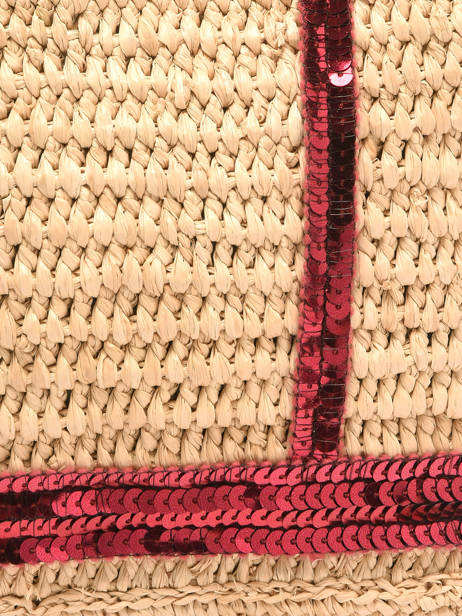 Crossbody Bag Baby Cabas Raffia Sequins Vanessa bruno Beige cabas raphia 64V40410 other view 2