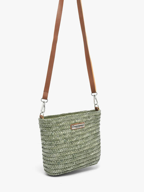 Sac Bandoulière Milos Paille Les tropeziennes Vert milos TZ04 vue secondaire 1