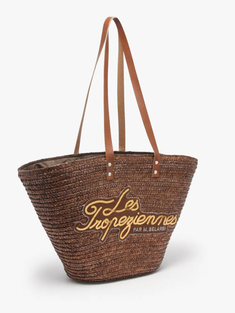 Sac Porté épaule Milos Paille Les tropeziennes Marron milos TZ01 vue secondaire 1