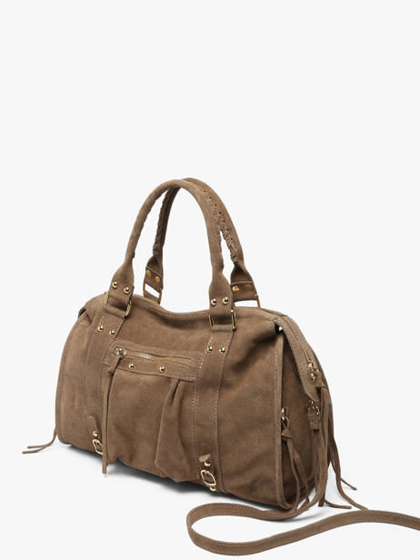 A4 Size Shoulder Bag Velvet Milano Brown velvet VE24095O other view 1