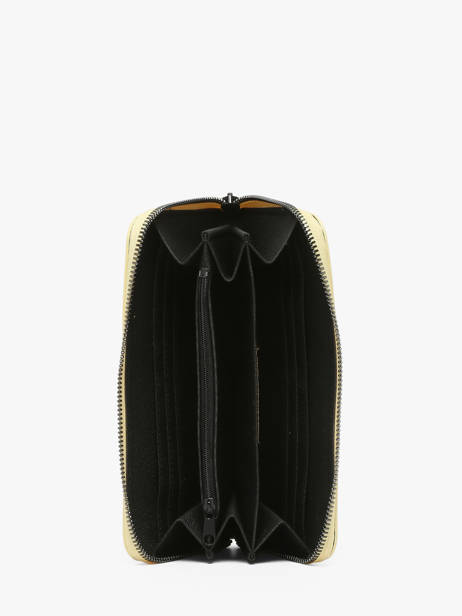 Caviar Leather Wallet Milano Yellow caviar CA19043 other view 1