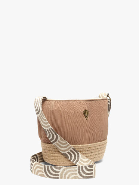 Shoulder Bag Tissee Le voyage en panier Beige tissee PM924 other view 2