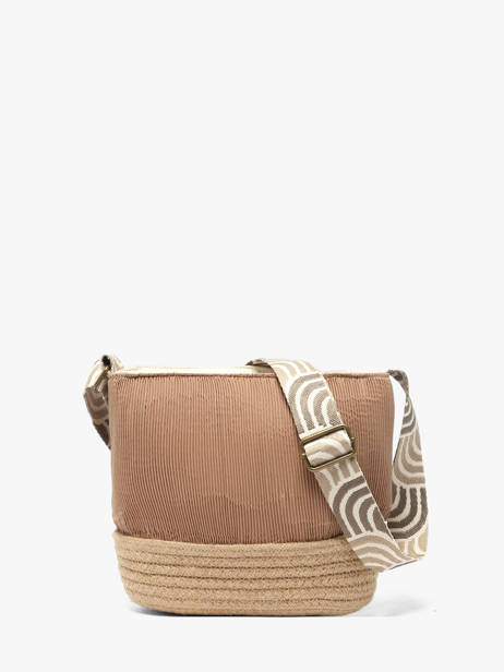 Shoulder Bag Tissee Le voyage en panier Beige tissee PM924 other view 4