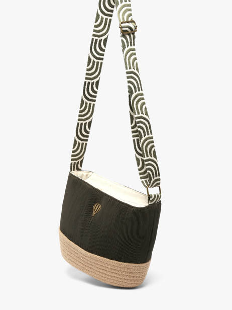 Shoulder Bag Tissee Le voyage en panier Green tissee PM924 other view 1