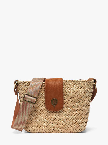 Shoulder Bag Estival Raphia Le voyage en panier Beige estival PM944