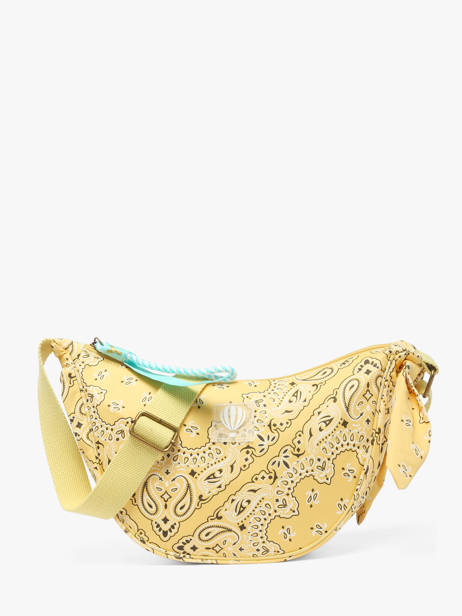Sac Bandoulière Bandana Coton Le voyage en panier Jaune bandana PM969