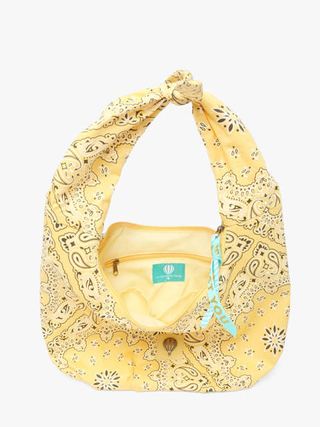 Shoulder Bag Bandana Cotton Le voyage en panier Yellow bandana PM970 other view 2