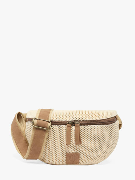 Belt Bag Le voyage en panier Beige resille PM958