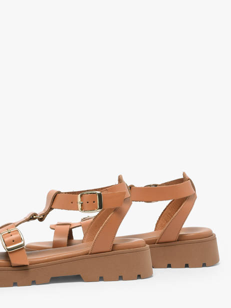Sandals In Leather We do Orange women 45710A03 other view 2