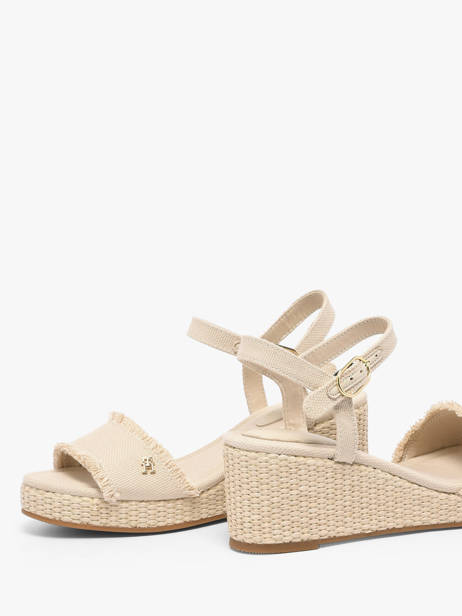 Sandales En Cuir Tommy hilfiger Beige women 9470ACI vue secondaire 2