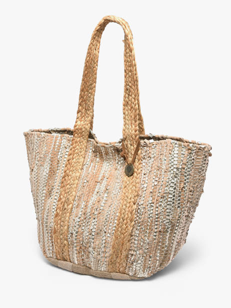 Sac Porté épaule Estival Jute Le voyage en panier Multicolore estival PM937 vue secondaire 2