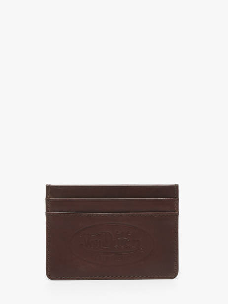 Card Holder Leather Von dutch Brown wallets OBAS