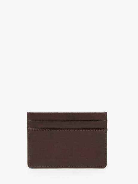Card Holder Leather Von dutch Brown wallets OBAS other view 2