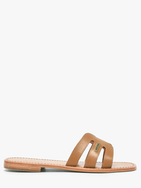 Mules Hadamia En Cuir Les tropeziennes Marron accessoires HADAMIA