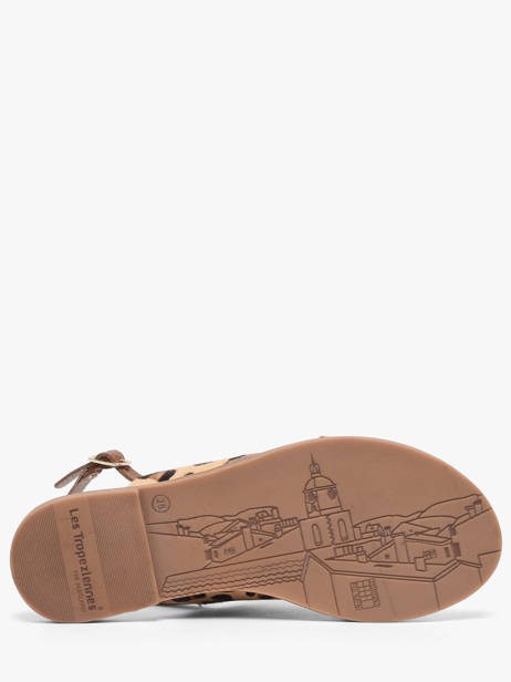 Nu-pieds En Cuir Les tropeziennes Marron women DOAPO vue secondaire 4