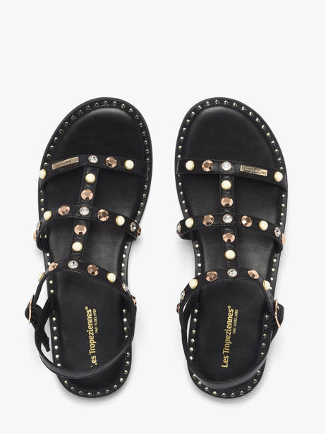 Sandales En Cuir Les tropeziennes Noir women CORLYLOW vue secondaire 3