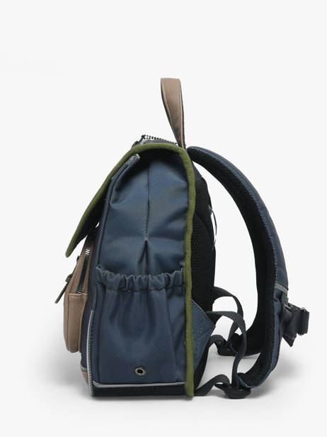 1 Compartment Backpack Cameleon Blue vintage urban PBVBSD30 other view 2