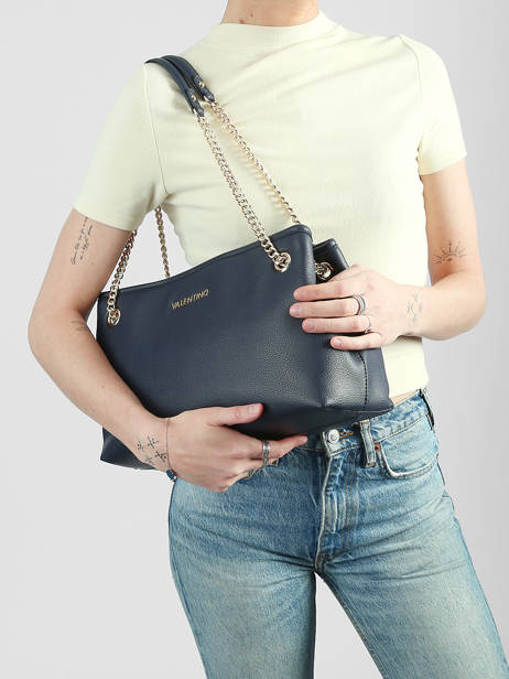 Sac Porté épaule Rhea Re Valentino Bleu rhea re VBS9OA13 vue secondaire 1