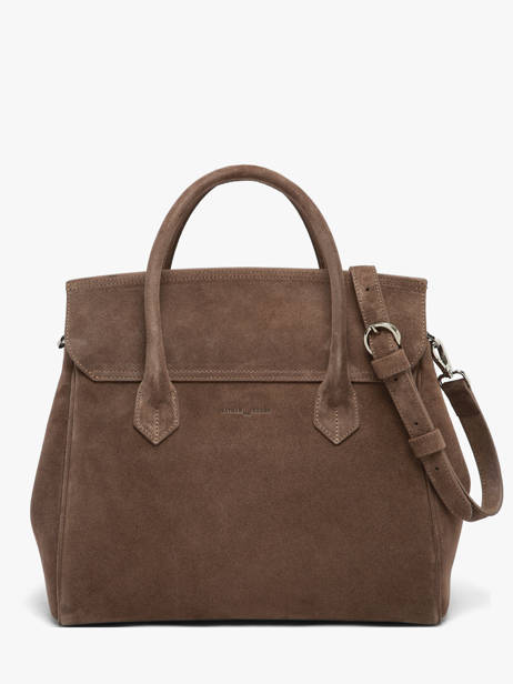 Sac à Main Clara Cuir Daim Nathan baume Marron nathan 2S vue secondaire 4