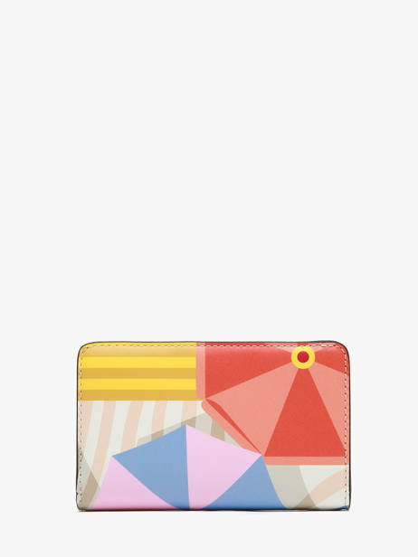 Portefeuille Lancel Plage Cuir Lancel Rose lancel plage  A14196 vue secondaire 2