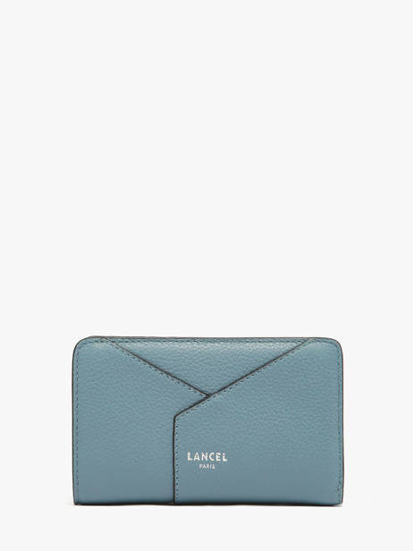 Portefeuille Enveloppe Cuir Lancel Bleu enveloppe A13710