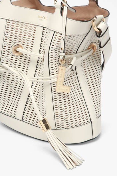 Sac Seau M Premier Flirt Cuir Ajouré Lancel Blanc premier flirt A14010 vue secondaire 2